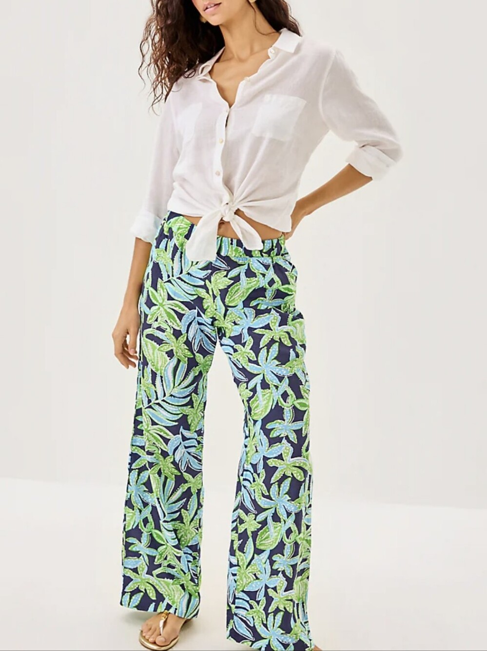 Lilly Pulitzer Daylen Linen Palazzo Pants